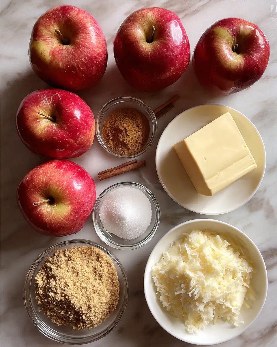 Ingredients for Decadent Delight: Cheesecake Stuffed Apples for Your Sweet Tooth Adventure