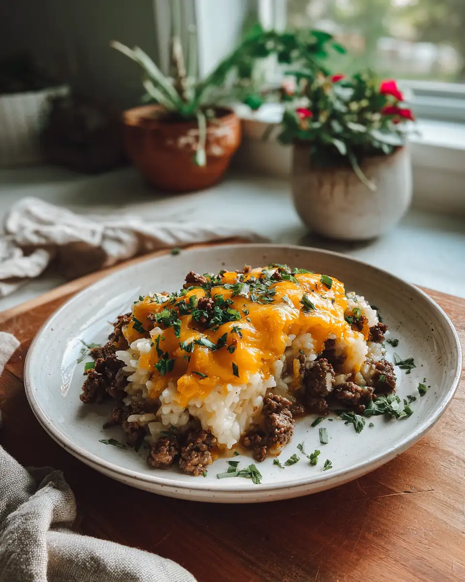 Cheesy Beef Rice Bake: A Comfort Food Dream - Featured Image