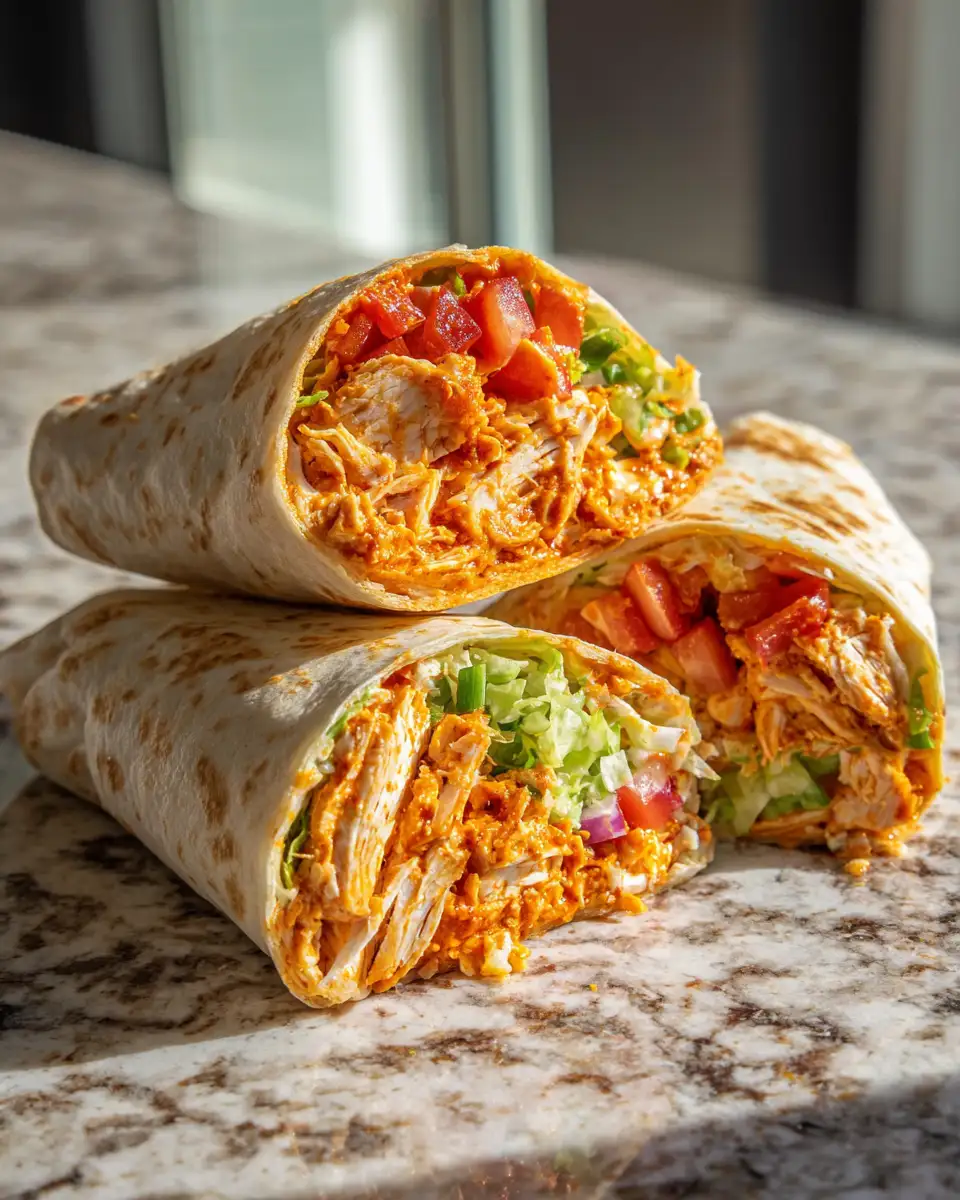 Irresistible Cheesy Buffalo Chicken Wraps That Spice Up Your Meal Time 4 Ingredients for Irresistible Cheesy Buffalo Chicken Wraps That Spice Up Your Meal Time