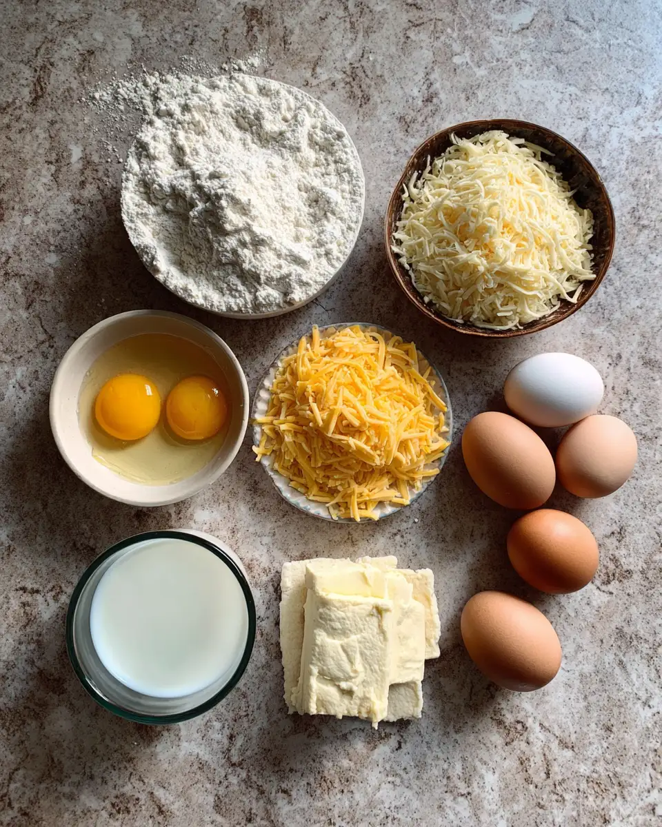 Ingredients for Irresistible Cheesy Garlic Cruffins: Your New Favorite Snack