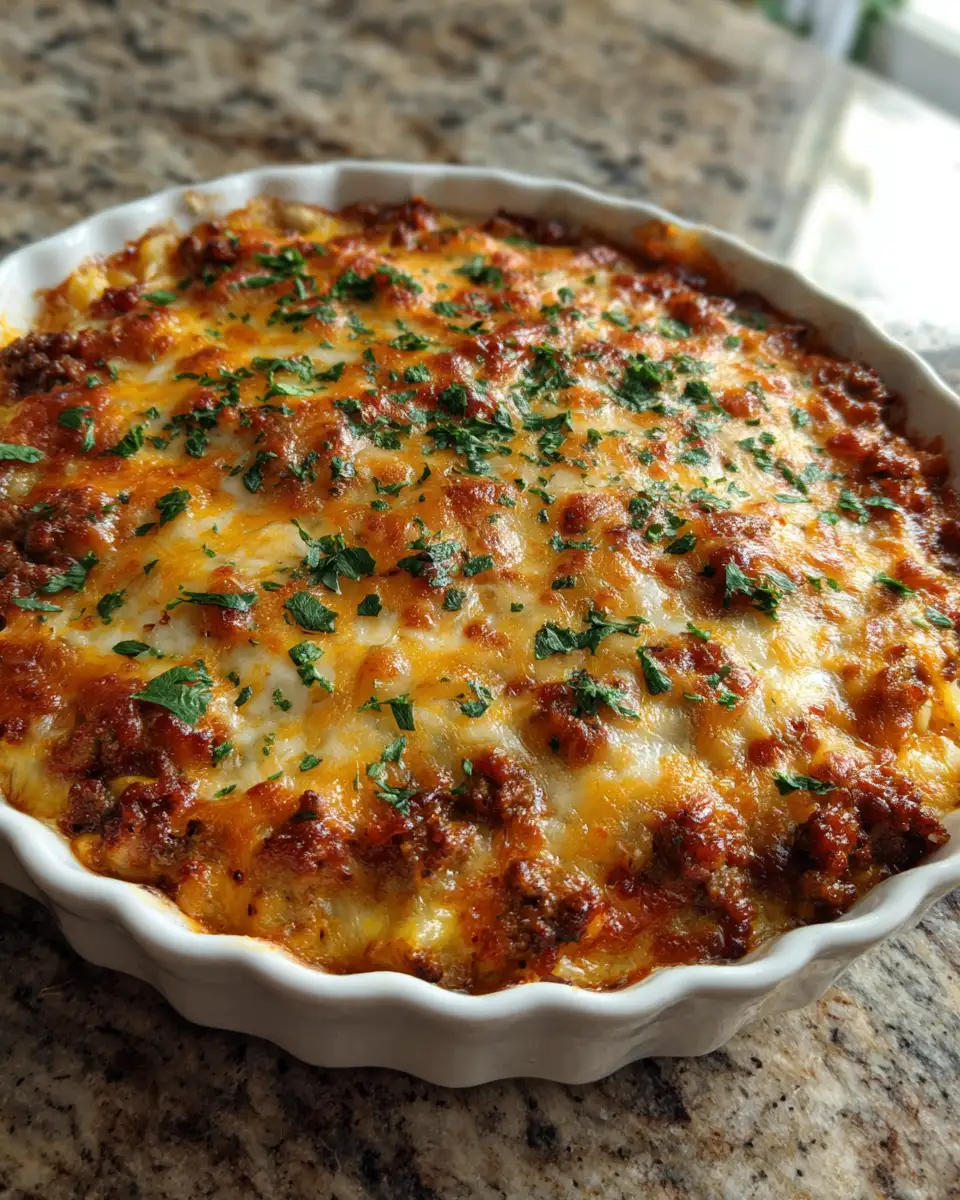 Final dish - Ultimate Comfort: Cheesy Ground Beef Casserole Delight