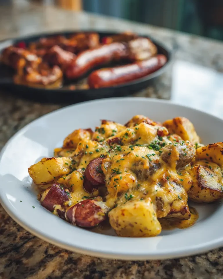 Sizzling Cheesy Ranch Potatoes and Smoked Sausage Delight - Featured Image