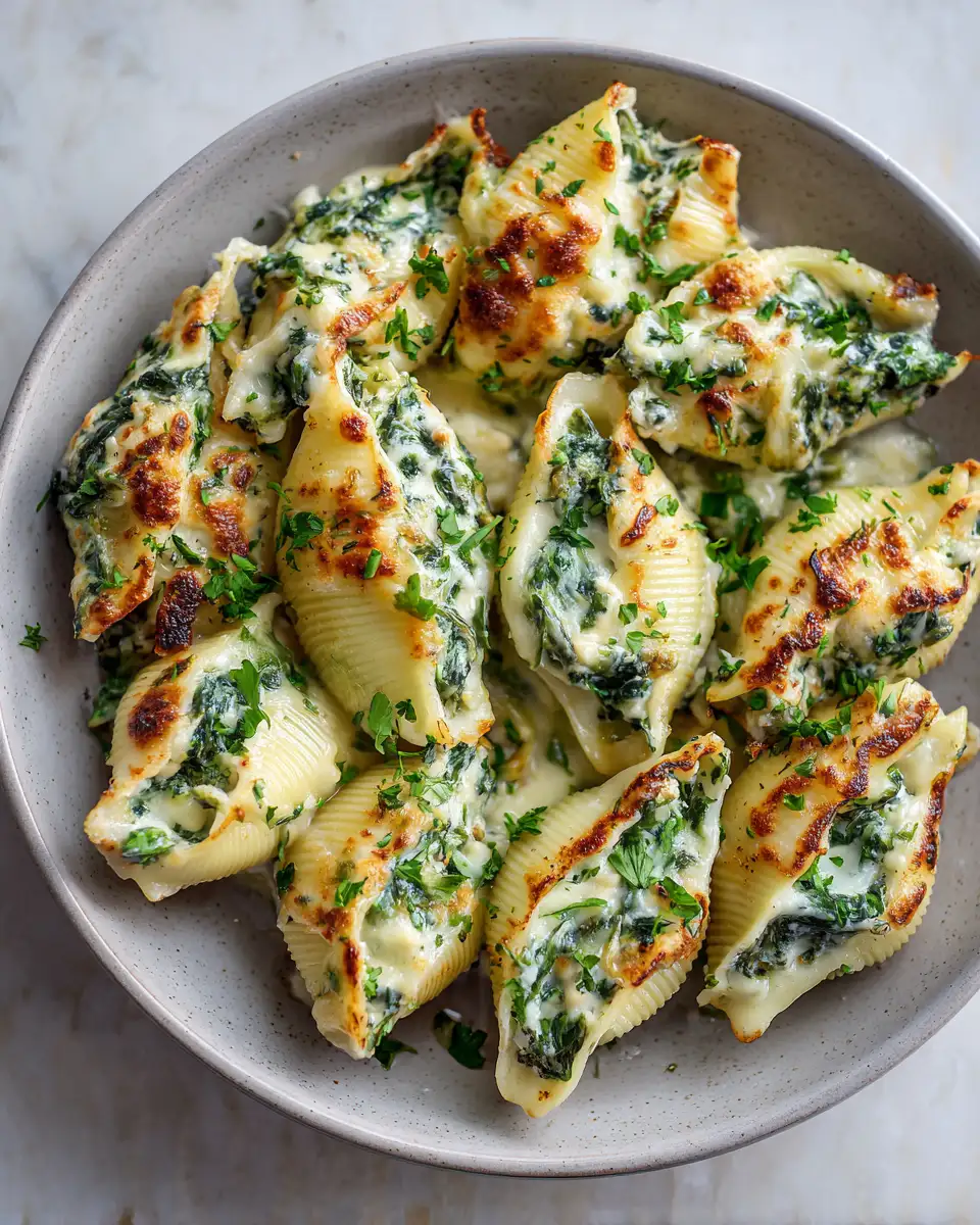 Irresistible Cheesy Spinach Stuffed Shells That Will Make Your Taste Buds Dance 6 Final dish - Irresistible Cheesy Spinach Stuffed Shells That Will Make Your Taste Buds Dance