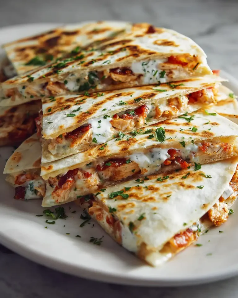 Sizzling Chicken Bacon Ranch Quesadilla Delight - Featured Image