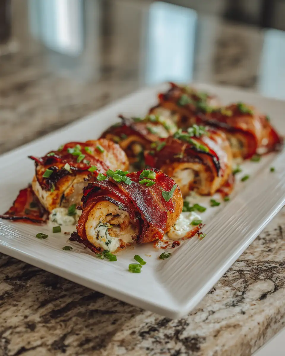 Final dish - Irresistible Chicken Bacon Ranch Roll Ups That Will Wow Your Taste Buds
