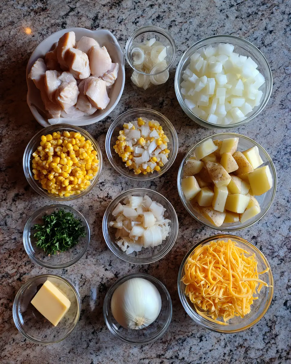 Cozy Up with Creamy Chicken Corn Chowder in the Crockpot 4 Ingredients for Cozy Up with Creamy Chicken Corn Chowder in the Crockpot