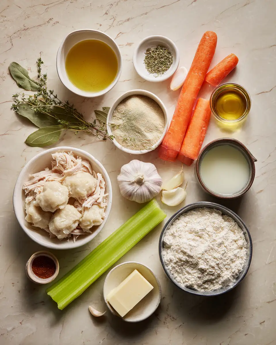 Ingredients for Cozy Bowls of Comfort: Discover the Magic of Chicken Dumpling Soup