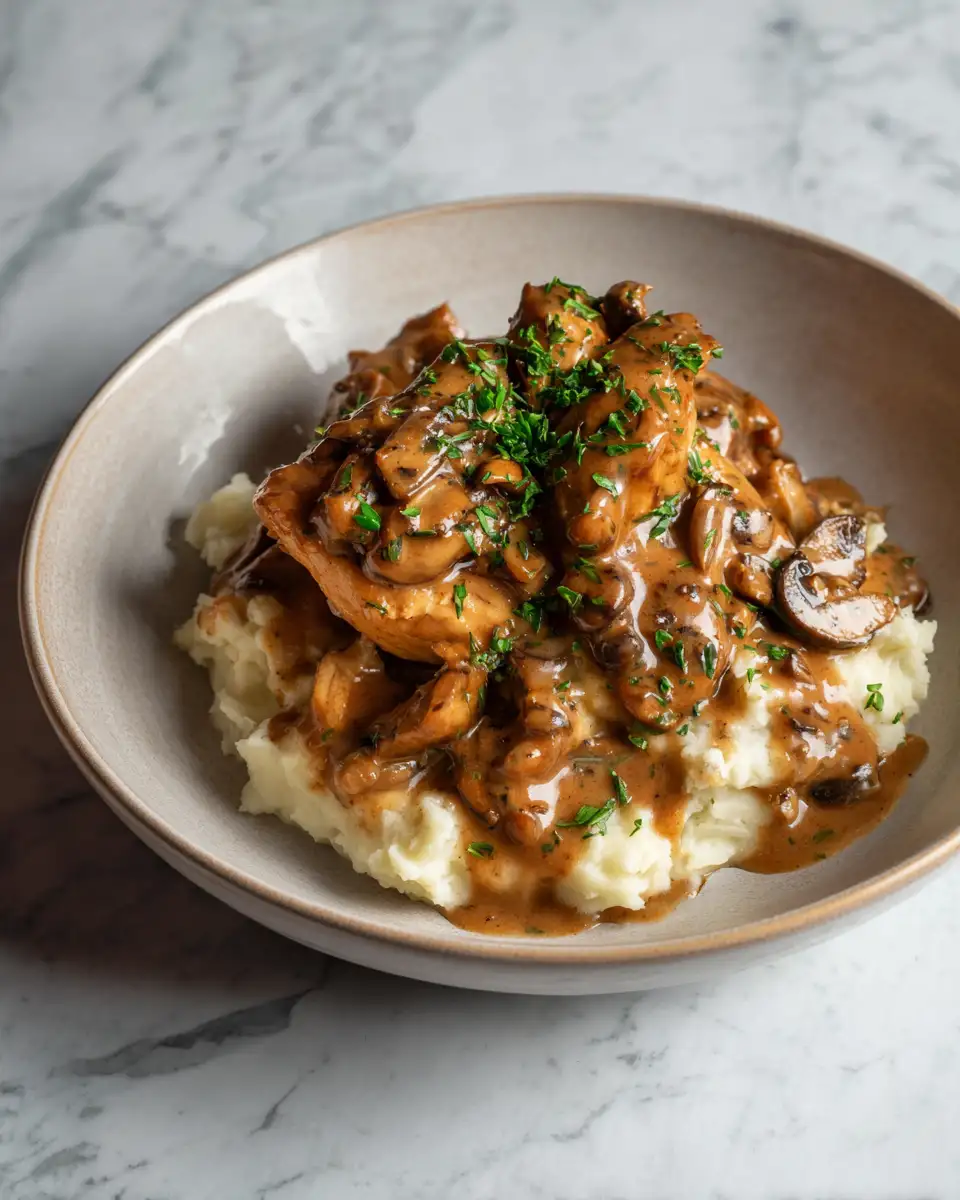 Final dish - Slow-Cooked Comfort: The Ultimate Chicken Gravy Crockpot Recipe