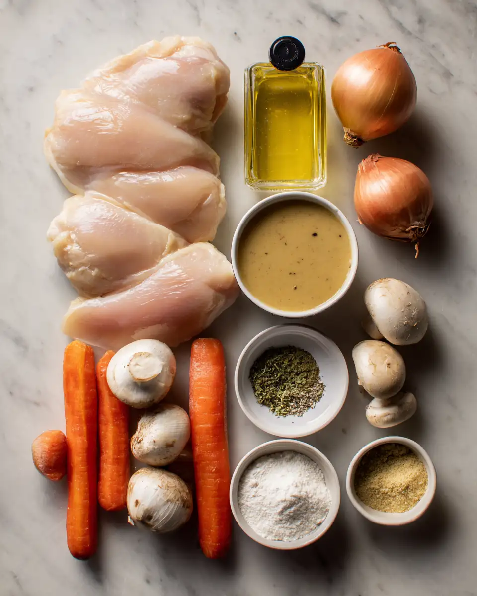 Ingredients for Slow-Cooked Comfort: The Ultimate Chicken Gravy Crockpot Recipe