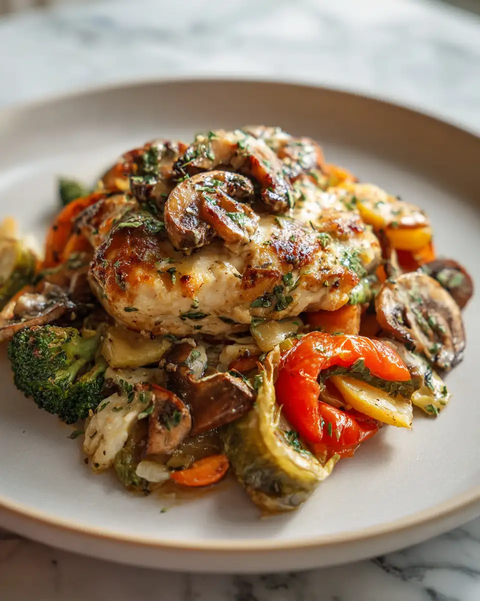 Final dish - Savor the Flavor: Irresistible Chicken Mushroom Vegetable Medley