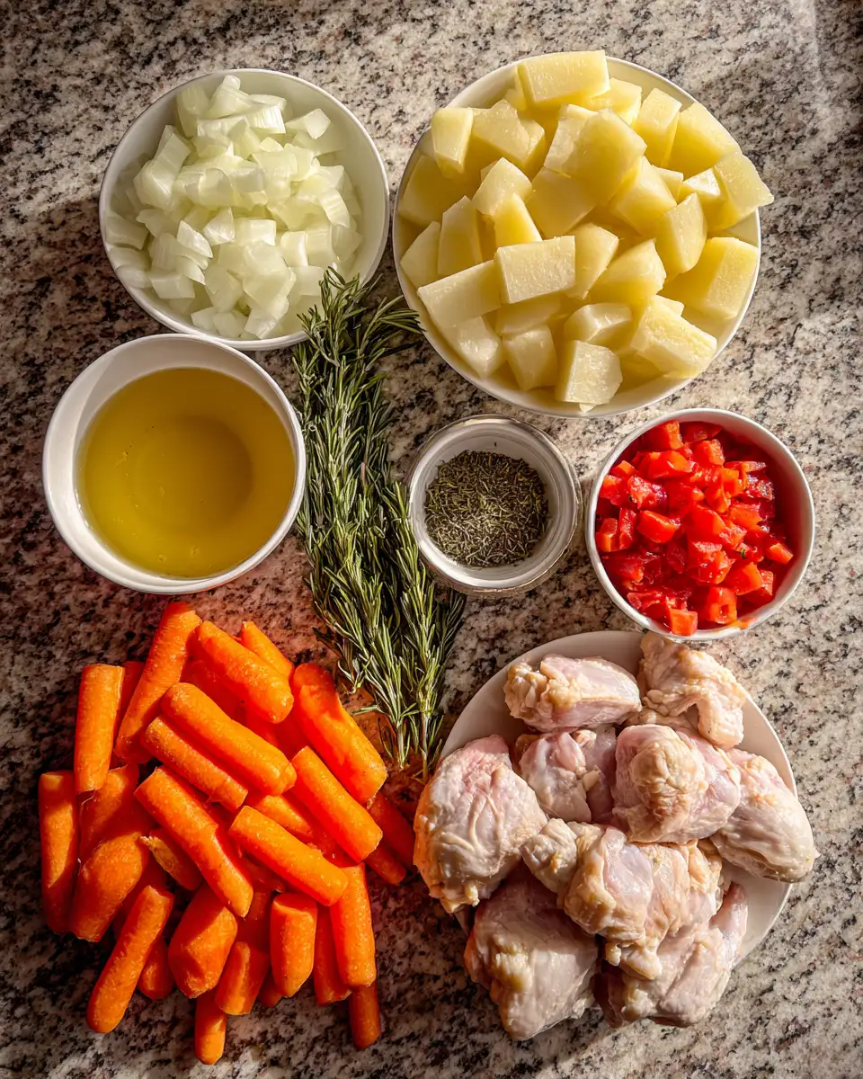 Ingredients for Cozy Comfort: Irresistible Chicken Stew Magic in Your Slow Cooker