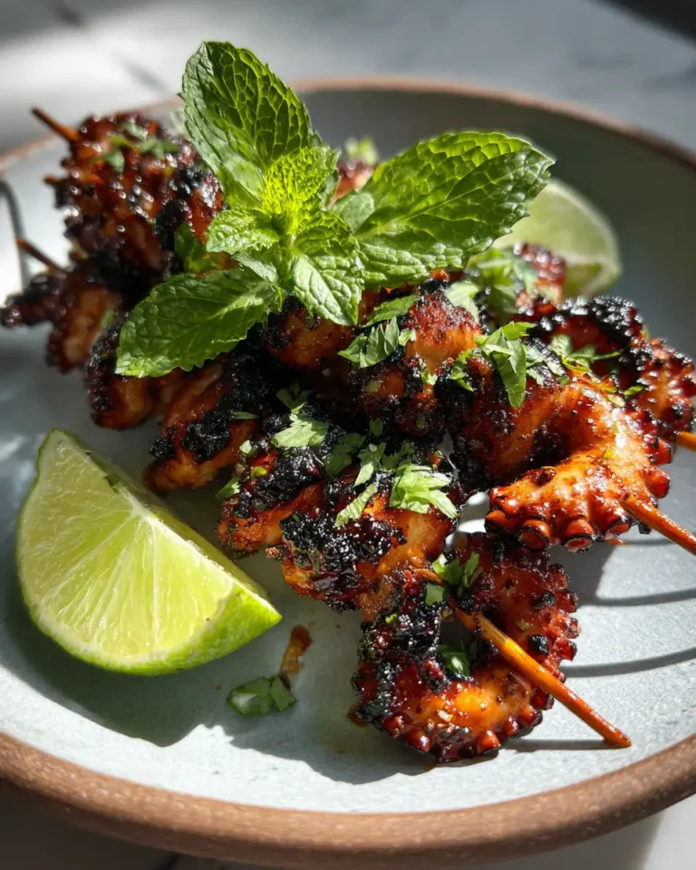 Zesty Chili Lime Grilled Octopus Skewers That Ignite Your Taste Buds - Featured Image