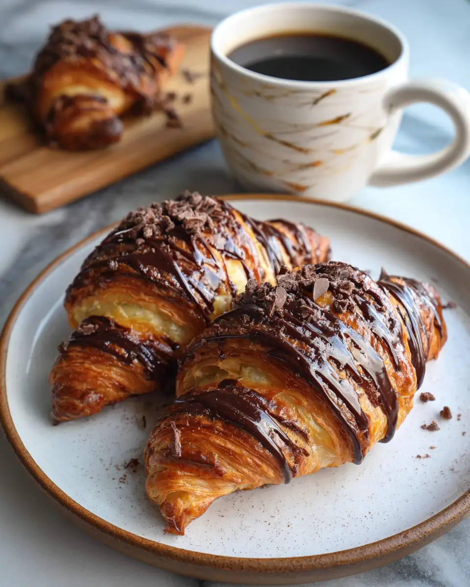 Final dish - Decadence Unleashed: Discover the Ultimate Chocolate Croissant Bake Recipe