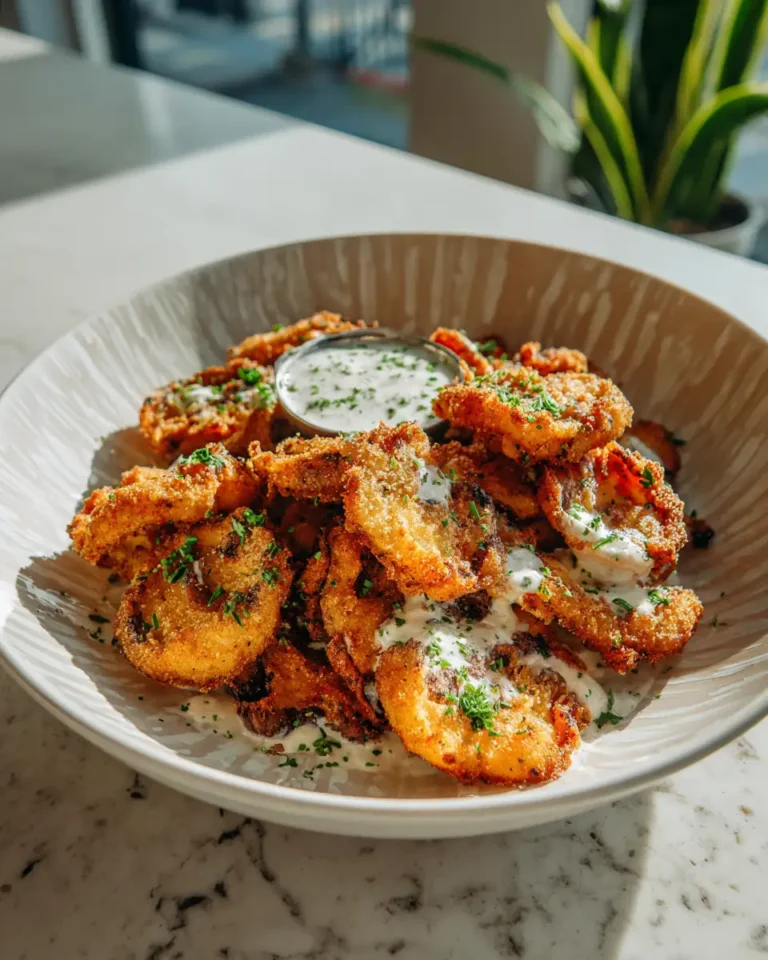 Crispy Christmas Delight: Fried Sliced Mushrooms with Ranch - Featured Image