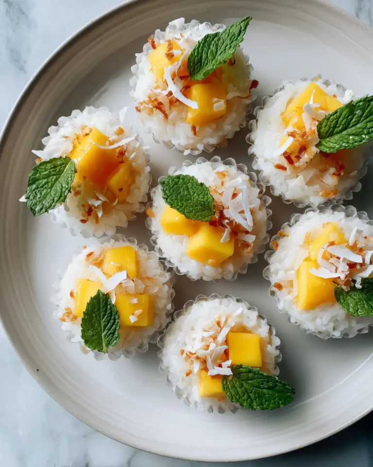 Tropical Delight: Irresistible Coconut Mango Sticky Rice Cups - Featured Image