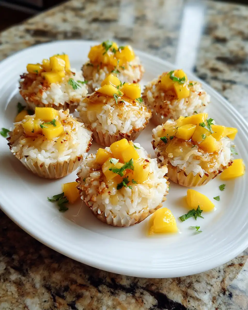 Tropical Delight: Irresistible Coconut Mango Sticky Rice Cups 6 Final dish - Tropical Delight: Irresistible Coconut Mango Sticky Rice Cups