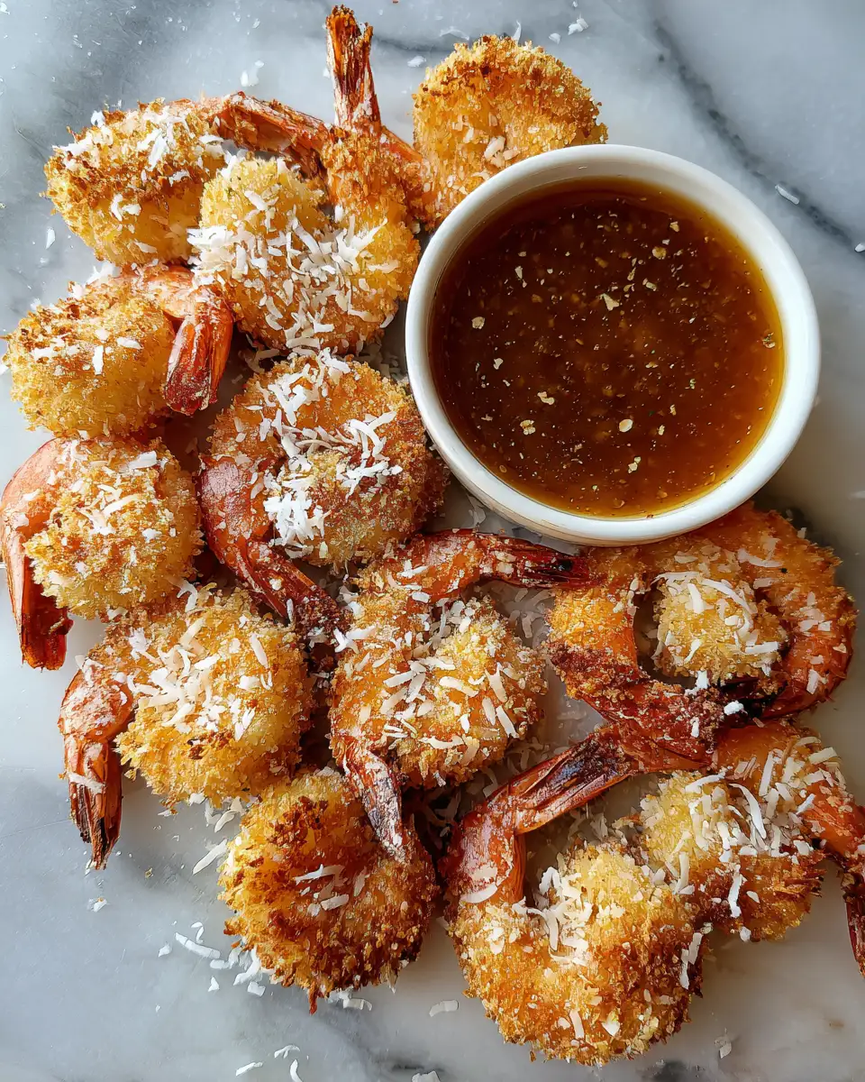 Ingredients for Irresistibly Crispy Coconut Shrimp with Sweet Dipping Sauce Delight