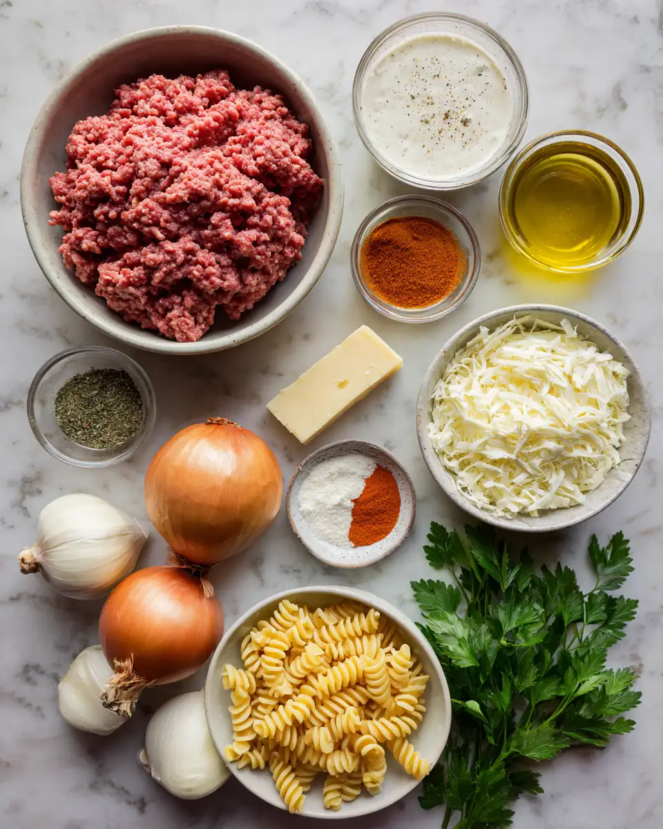 Ingredients for Indulge in Comfort: The Ultimate Creamy Beef Dinner Recipe