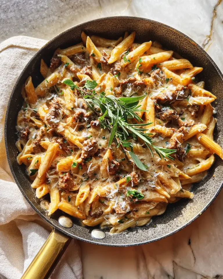 One-Pan Wonder: Indulge in Creamy Beef Pasta Skillet - Featured Image