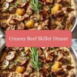 One-Pan Wonder: Savor the Richness of a Creamy Beef Skillet Dinner