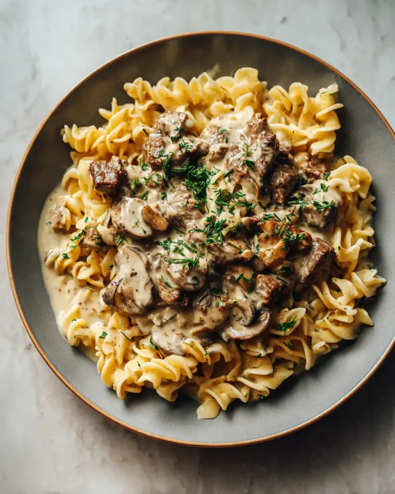 Indulge in the Ultimate Comfort: Creamy Beef Stroganoff Pasta Perfection - Featured Image