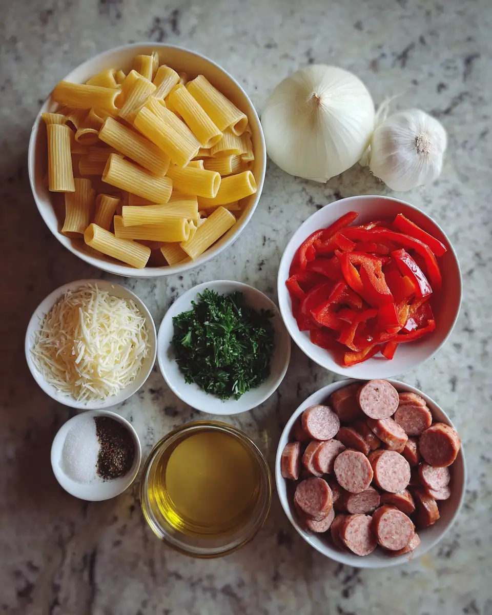 Indulge in the Ultimate Comfort: Creamy Cajun Sausage Rigatoni 4 Ingredients for Indulge in the Ultimate Comfort: Creamy Cajun Sausage Rigatoni
