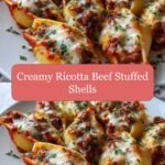 Irresistibly Creamy Ricotta Beef Stuffed Shells Delight