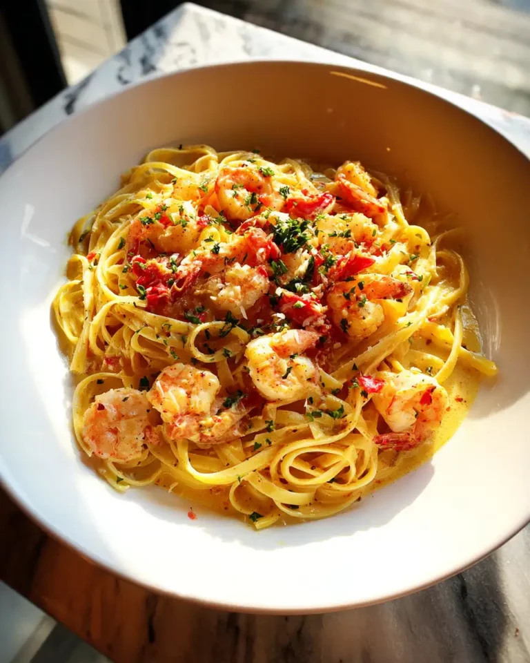 Irresistibly Creamy Shrimp Linguine: A Seafood Lover’s Dream - Featured Image