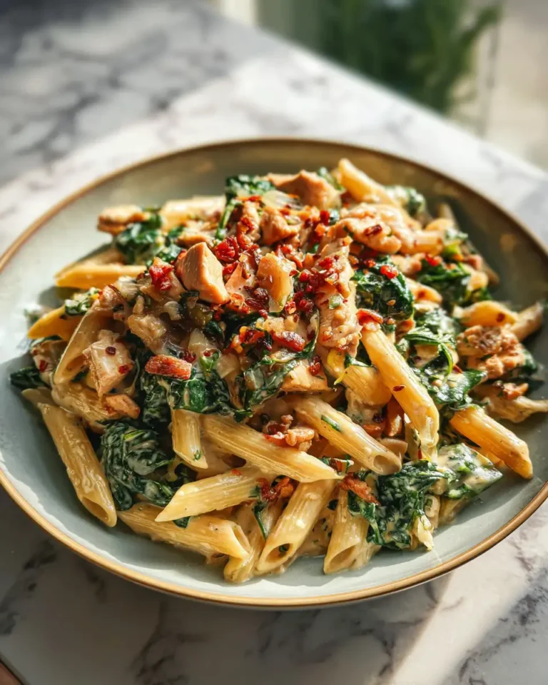 Indulge in the Ultimate Comfort: Creamy Spinach Turkey Pasta Delight - Featured Image