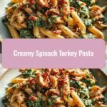 Indulge in the Ultimate Comfort: Creamy Spinach Turkey Pasta Delight