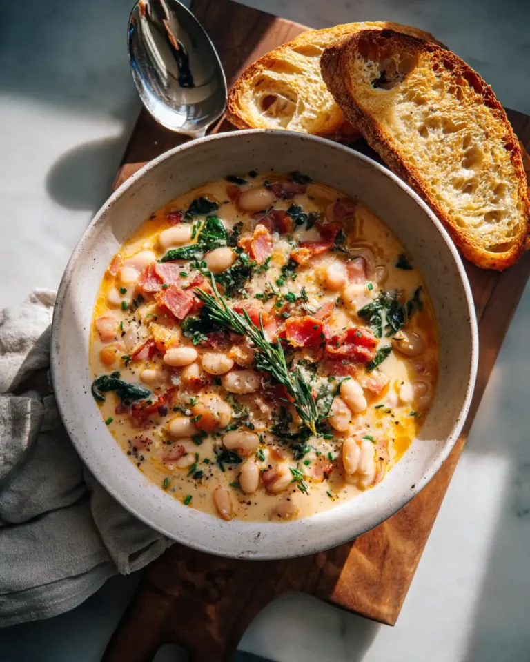 Hearty and Indulgent: Dive into the Comfort of Creamy Tuscan White Bean Soup - Featured Image