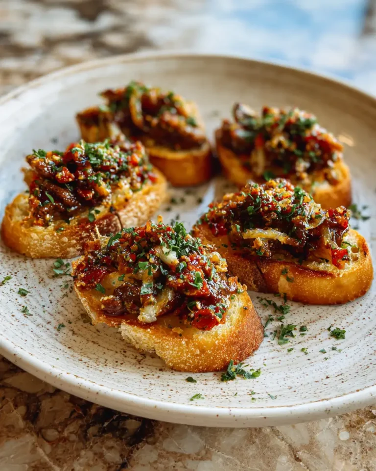 Unleash Flavor: Crispy Garlic Anchovy Bruschetta Delight - Featured Image