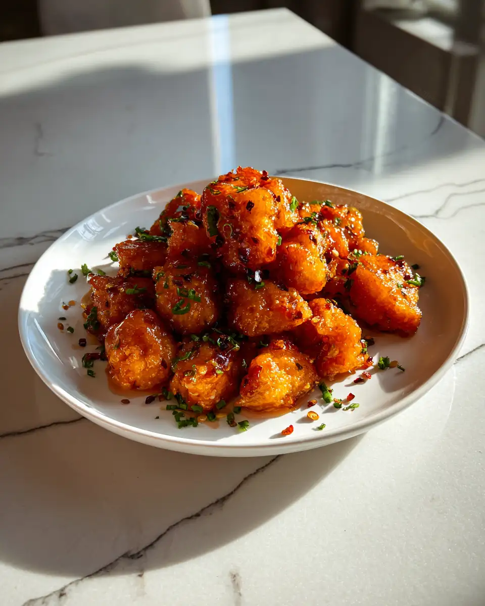 Crispy Hot Honey Salmon Bites: A Sweet and Spicy Delight 6 Final dish - Crispy Hot Honey Salmon Bites: A Sweet and Spicy Delight