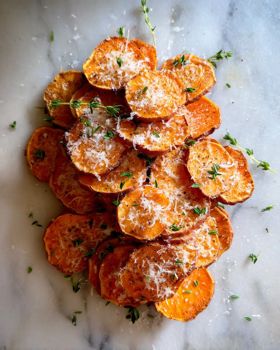 Ingredients for Elevate Your Side Dish Game with Crispy Parmesan Sweet Potato Stacks