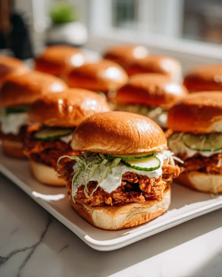 Savor the Crunch: Irresistible Crispy Ranch Chicken Sliders - Featured Image