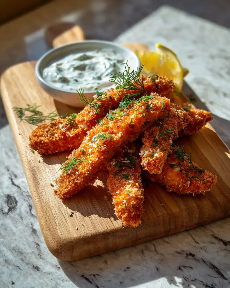 Crispy Salmon Strips with Herb Tartar Dip: A Crunchy Delight for Seafood Lovers - Featured Image
