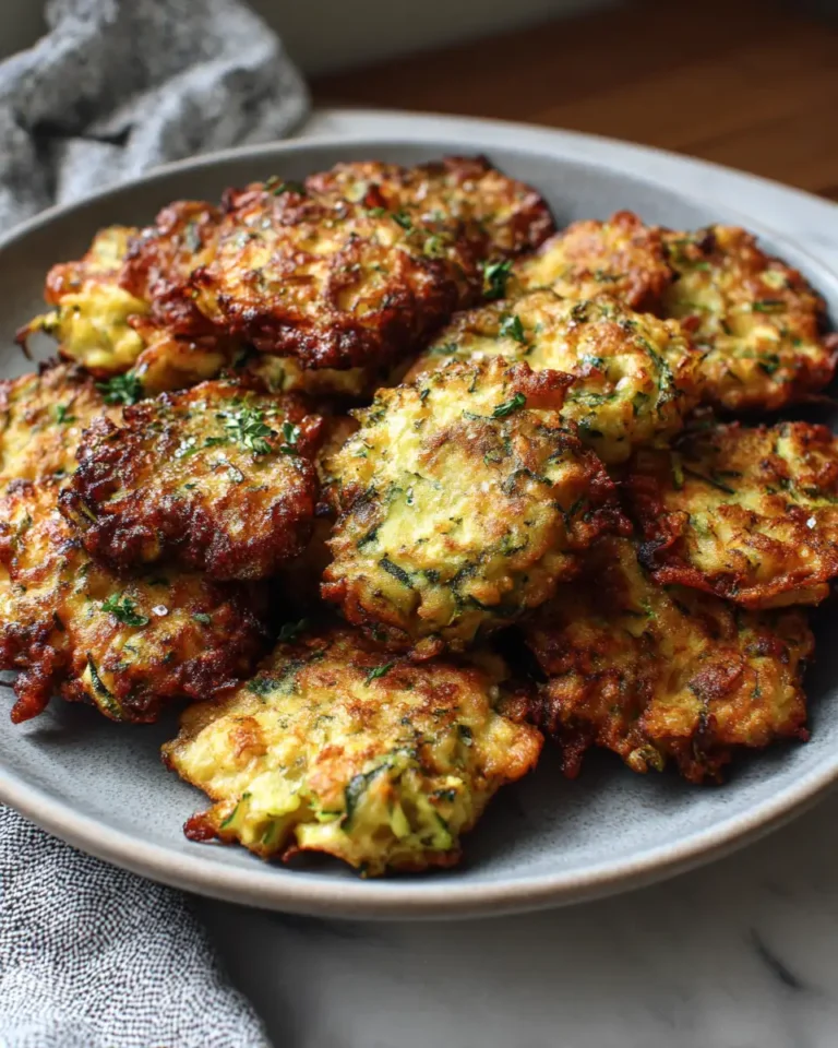 Golden Bites of Joy Crispy Zucchini Fritters Delight - Featured Image