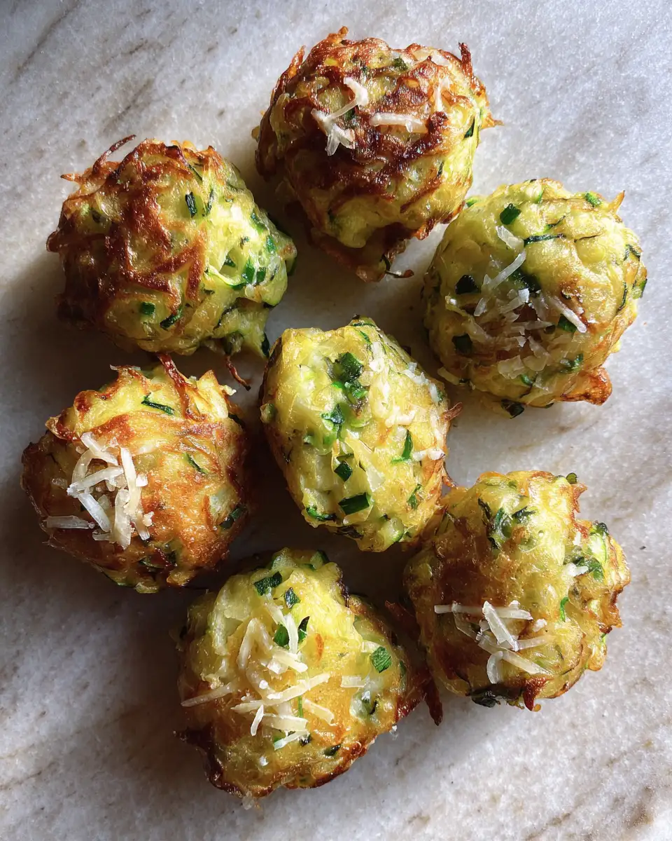 Ingredients for Golden Bites of Joy Crispy Zucchini Fritters Delight