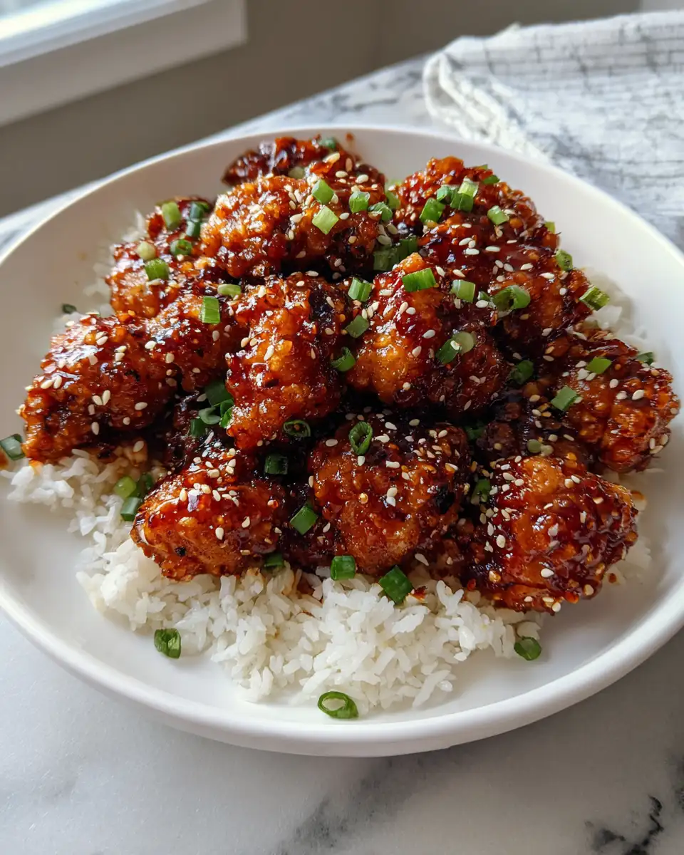 Final dish - Effortless Flavor Explosion with Crockpot General Tso's Chicken