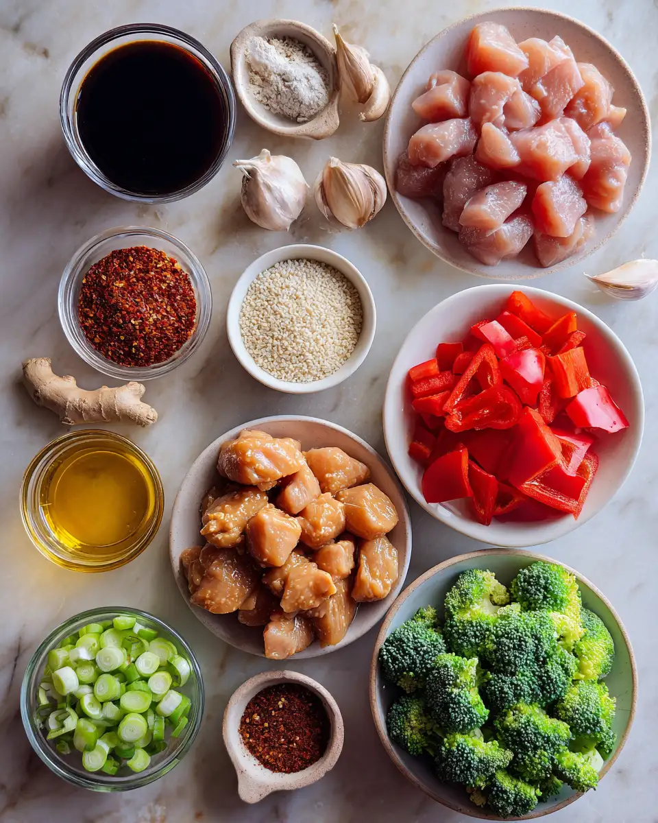 Ingredients for Effortless Flavor Explosion with Crockpot General Tso's Chicken