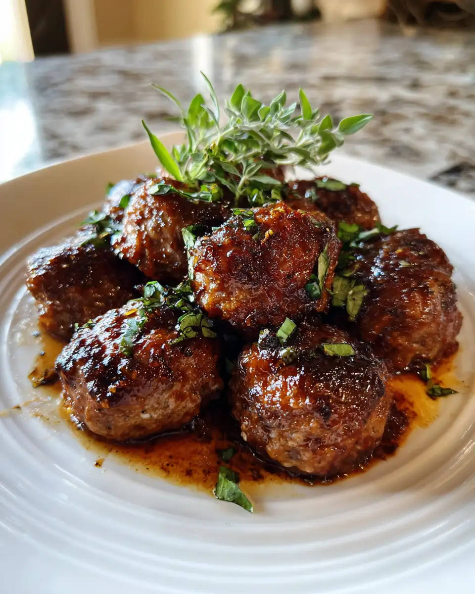 Final dish - Savory Slow-Cooked Delights: Irresistible Crockpot Onion Meatballs