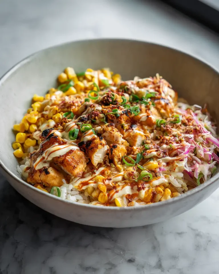 Savor the Flavor: Irresistible Street Corn Chicken Rice Bowl Recipe - Featured Image