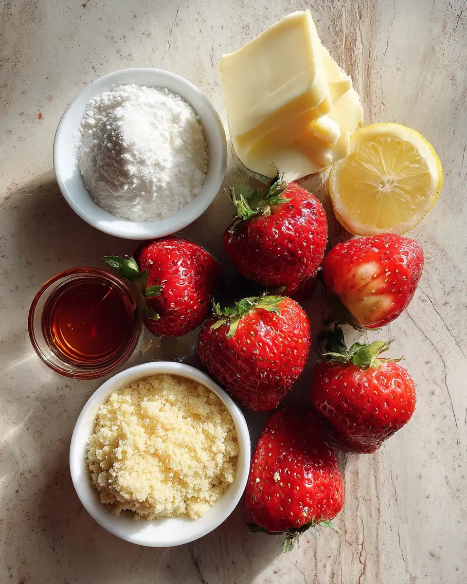 Ingredients for Sweet Bite Delight Easy Cheesecake Deviled Strawberries Unveiled