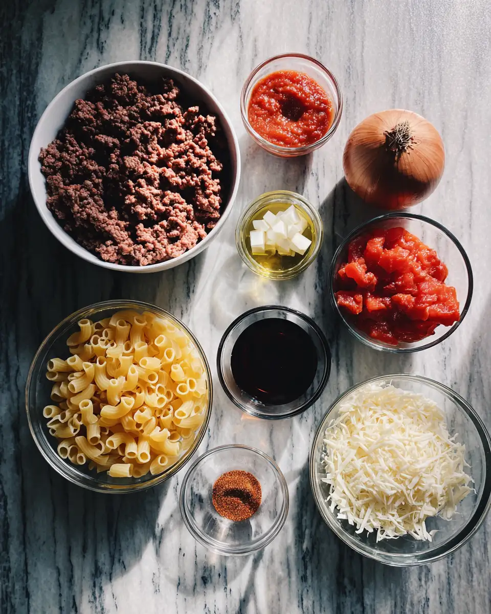 Ingredients for Weeknight Wonders with Easy Ground Beef Dinner Ideas