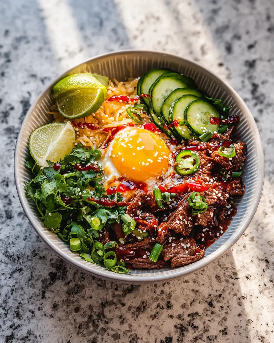 Final dish - Sizzle and Drizzle: Easy Hot Honey Beef Bowl Recipe