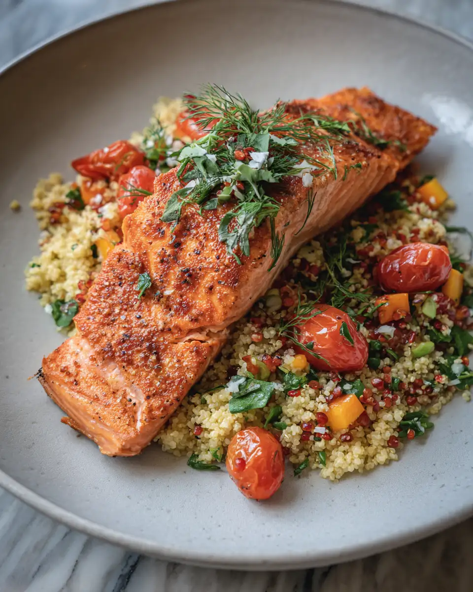 Final dish - Savor Simplicity with This Easy Salmon Dinner Recipe