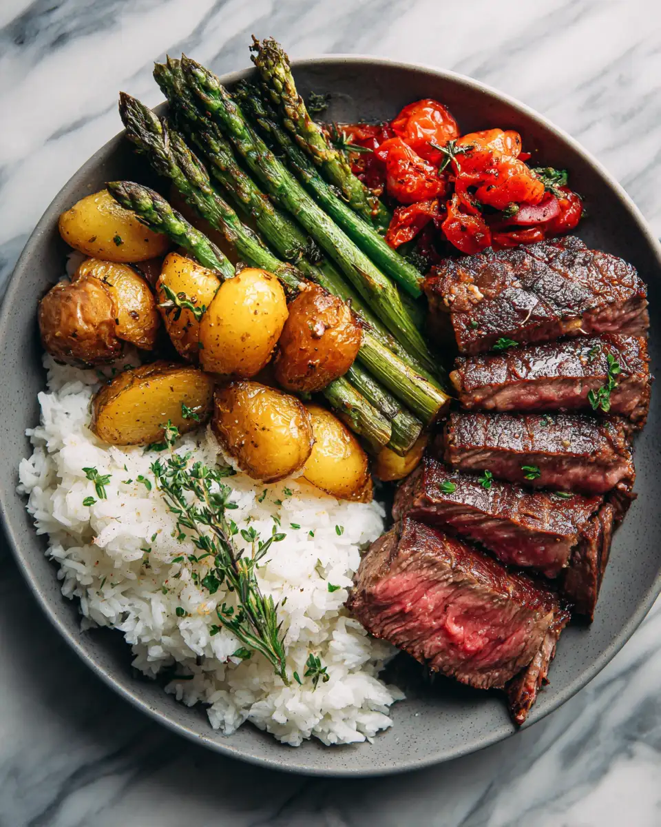 Final dish - Effortless Steak Meal Prep for Busy Weeknights