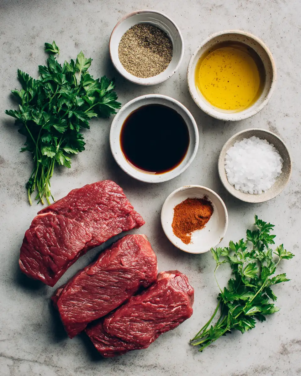 Ingredients for Effortless Steak Meal Prep for Busy Weeknights
