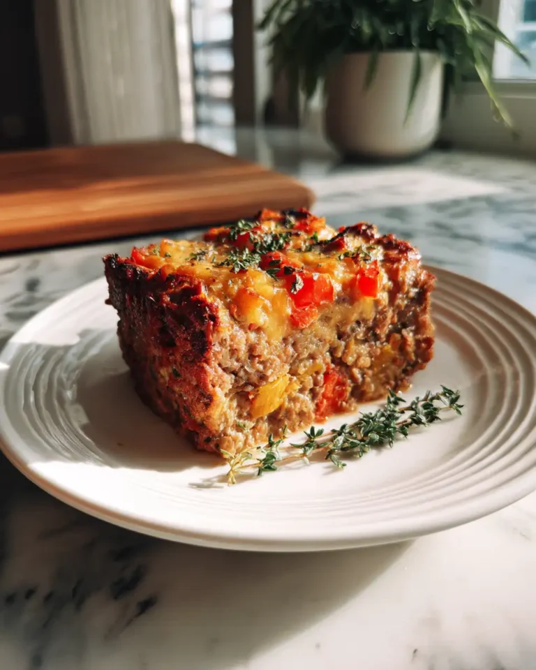 Comfort Meets Flavor in a Hearty Meatloaf Casserole with Vegetables - Featured Image