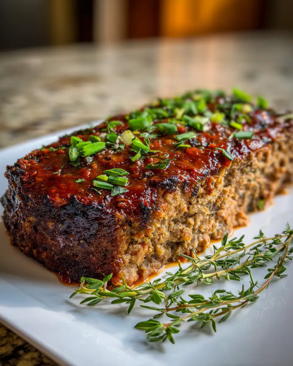 Final dish - Comfort Meets Flavor in a Hearty Meatloaf Casserole with Vegetables